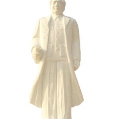 漢白玉毛主席雕塑，石頭毛主席雕塑--河南鞏義